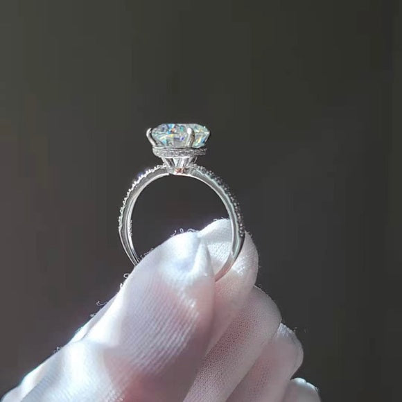 5ct Oval Cut Moissanite Ring