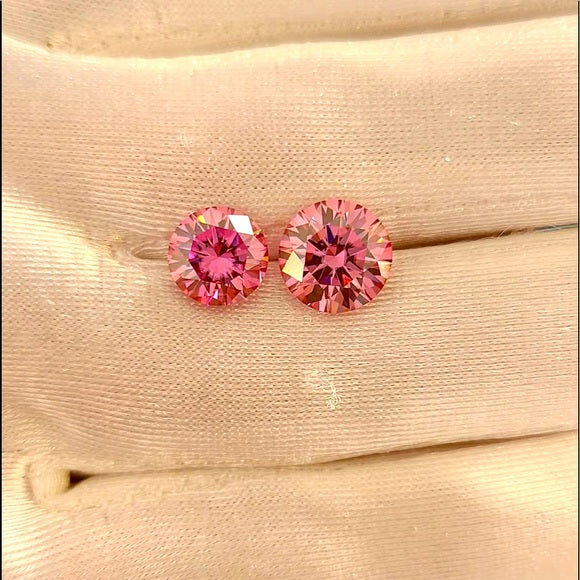 Pink moissanite deals loose stones