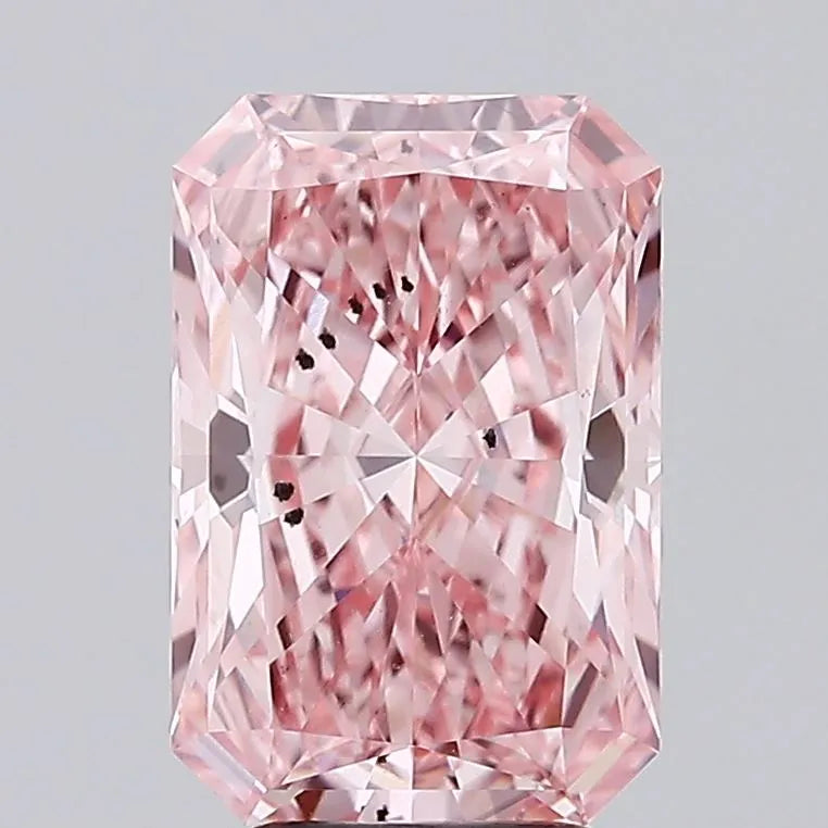 4.51ct Radiant Lab Grown Diamond (Colour Fancy Vivid Pink, Clarity SI1, IGI Certified)