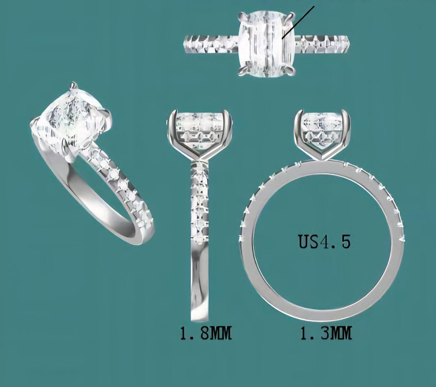 natural diamonds engagement ring (CU1001)