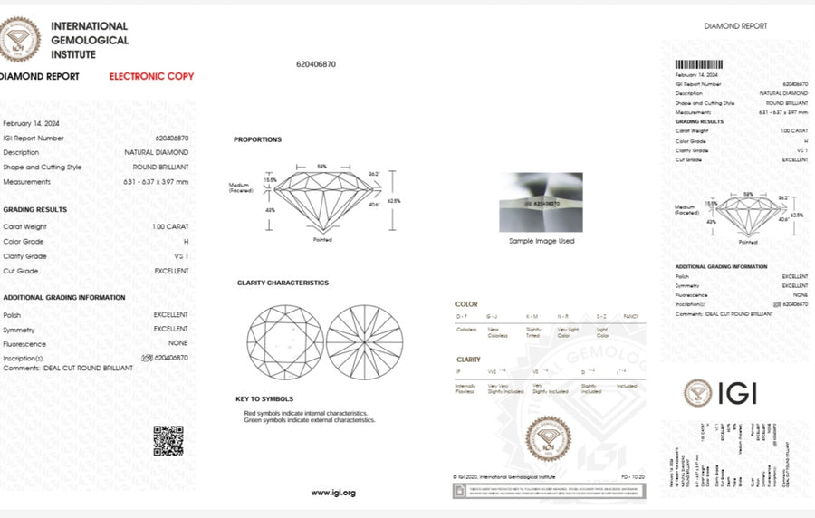 Round natural diamonds engagement ring (RO1001)