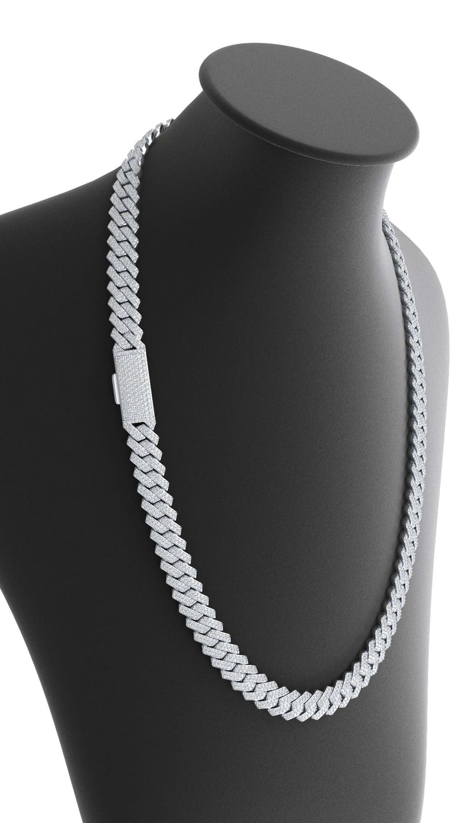 10mm Moissanite Prong Link Cuban Chain