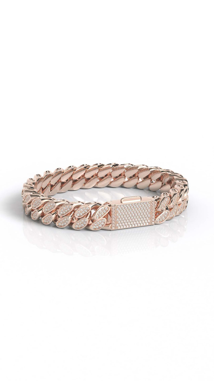 10mm moissanite miami cuban bracelet