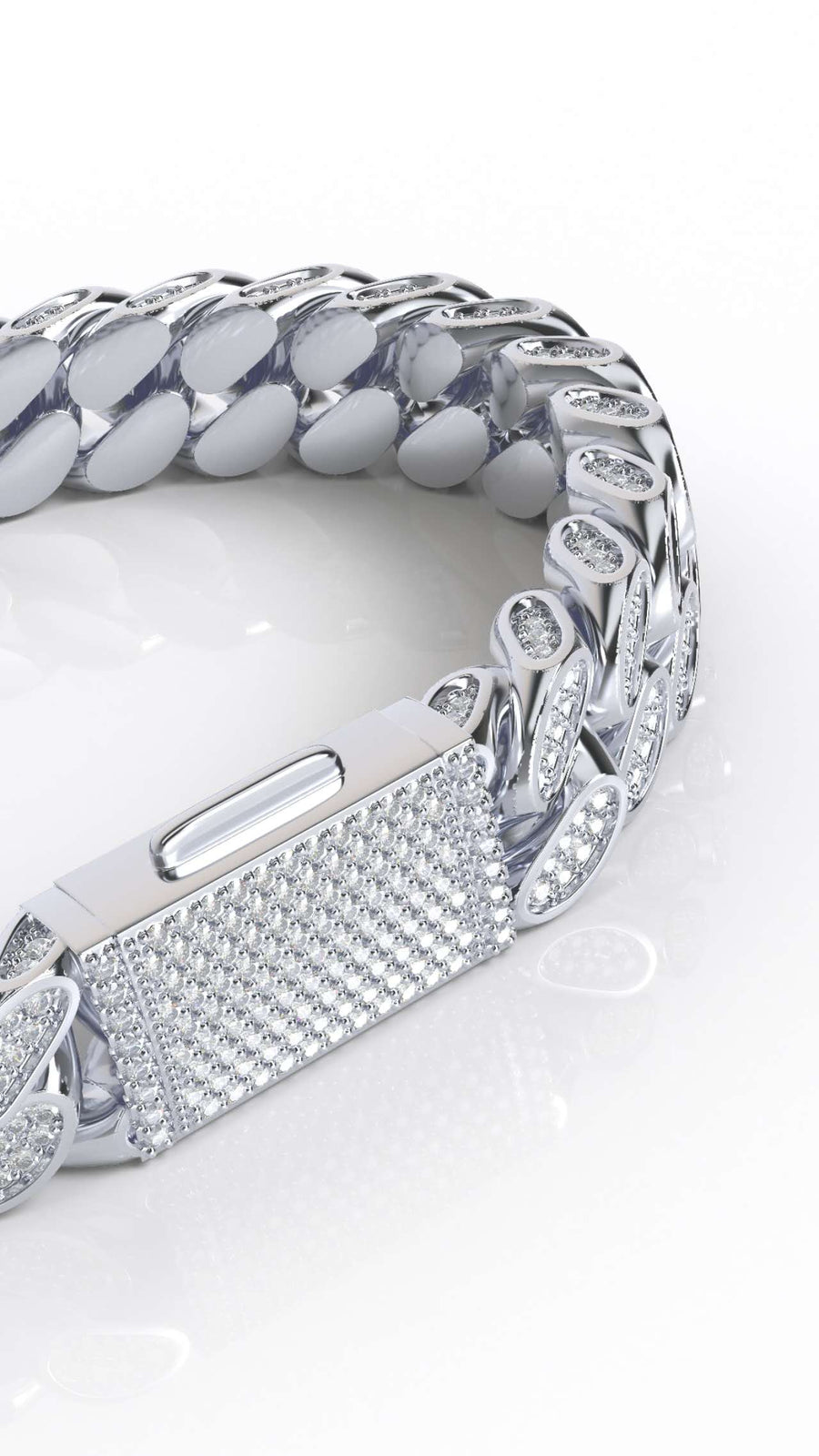 10mm moissanite miami cuban bracelet
