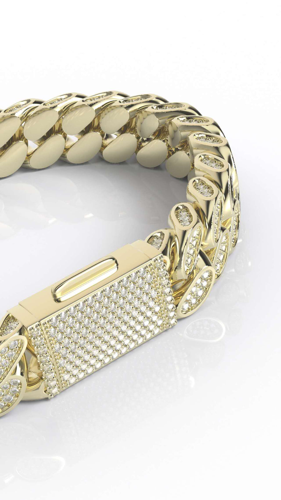 10mm moissanite miami cuban bracelet