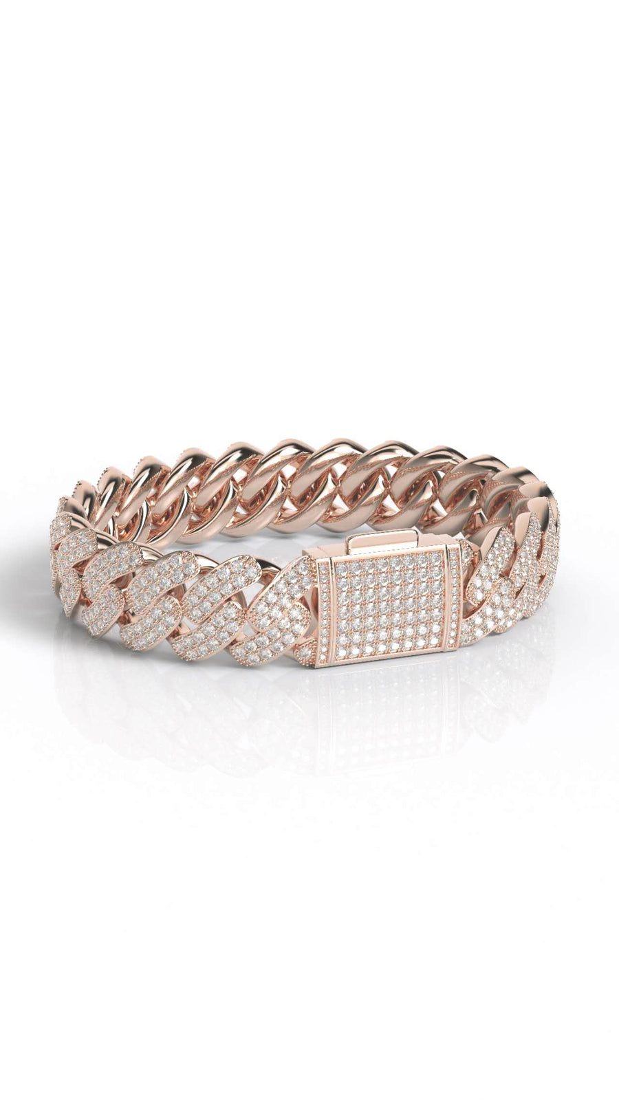 15mm moissanite miami cuban bracelet
