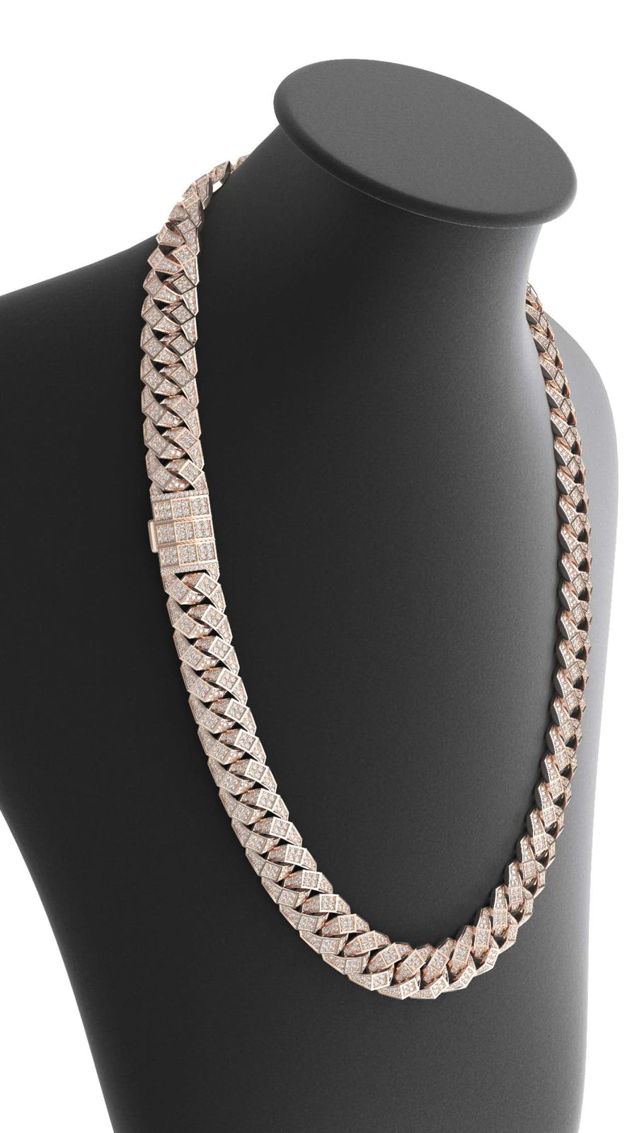 15mm moissanite square miami cuban chain