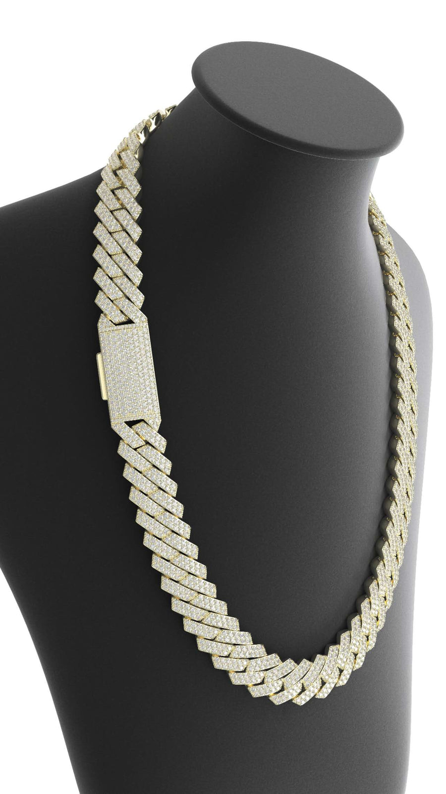 16mm Moissanite Prong Cuban Chain