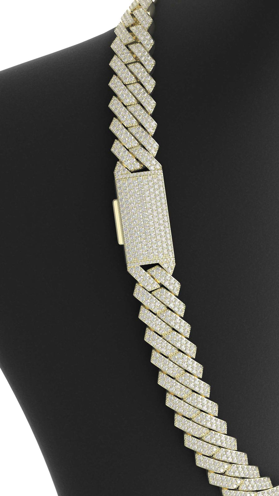 16mm Moissanite Prong Cuban Chain