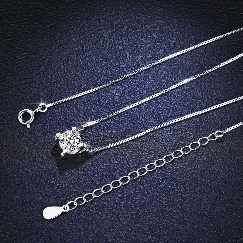 1ct/2ct Moissanite Necklace & Pendant