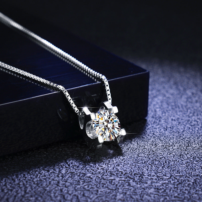 1ct/2ct Moissanite Necklace & Pendant