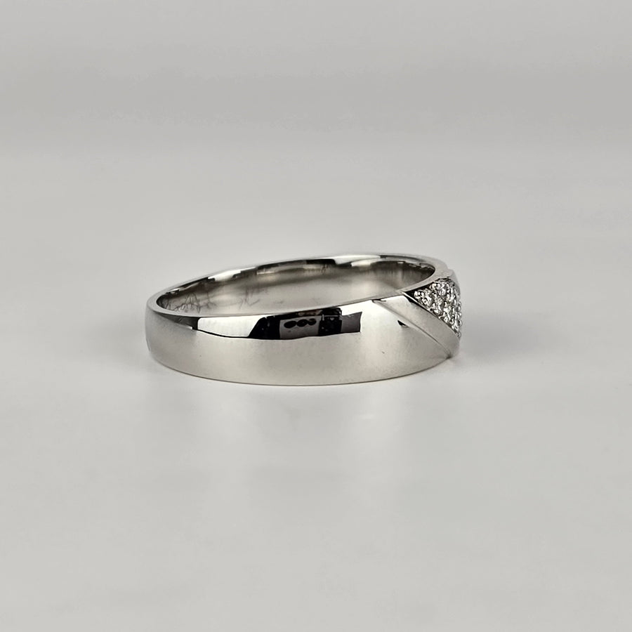 Platinum Lab Diamond Men's Band