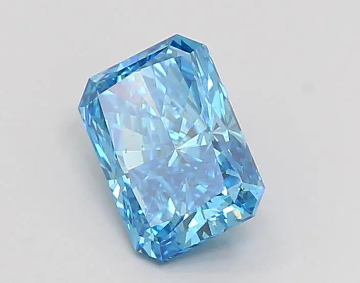 1.51ct Radiant Lab Grown Diamond (Colour Fancy Vivid Blue, Clarity VS2, IGI Certified)