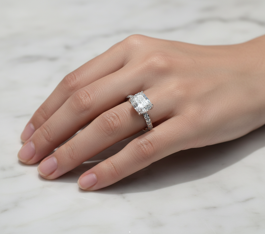 natural diamonds engagement ring (CU1001)