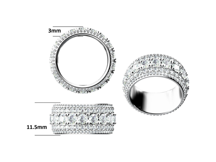 moissanite ring (m009)