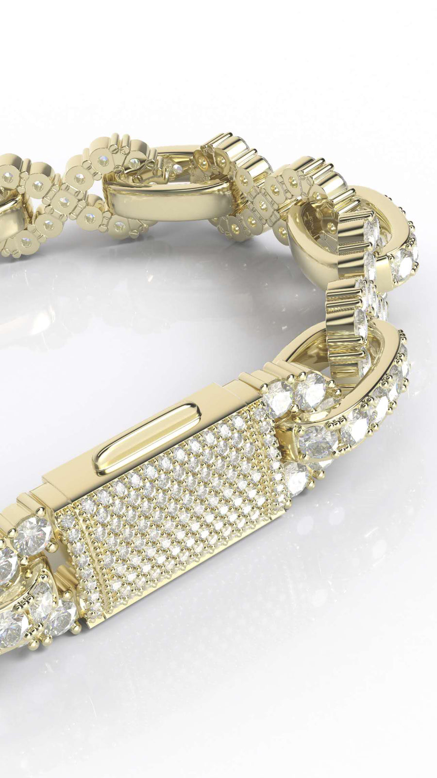 infinity style moissanite bracelet