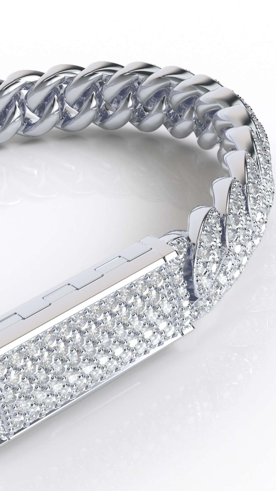 8mm Moissanite Miami Cuban Bracelet