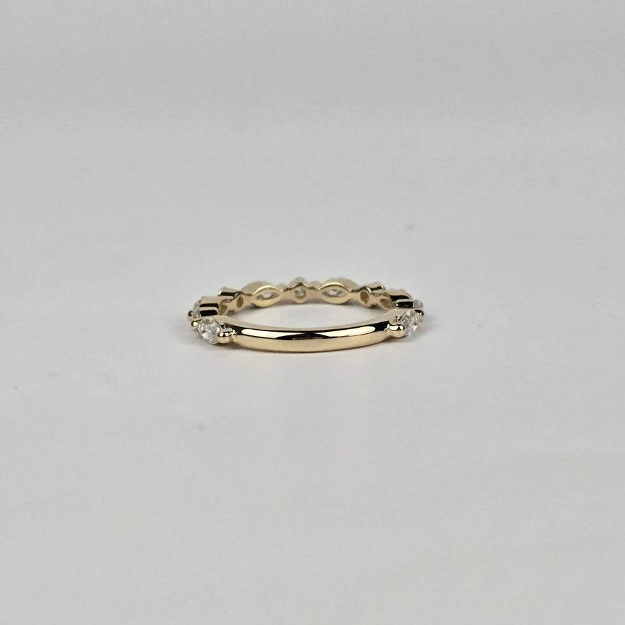 Solid 14k Gold 3ct E VVS2 Lab Oval Diamond Ring and Matching Band(OV852)