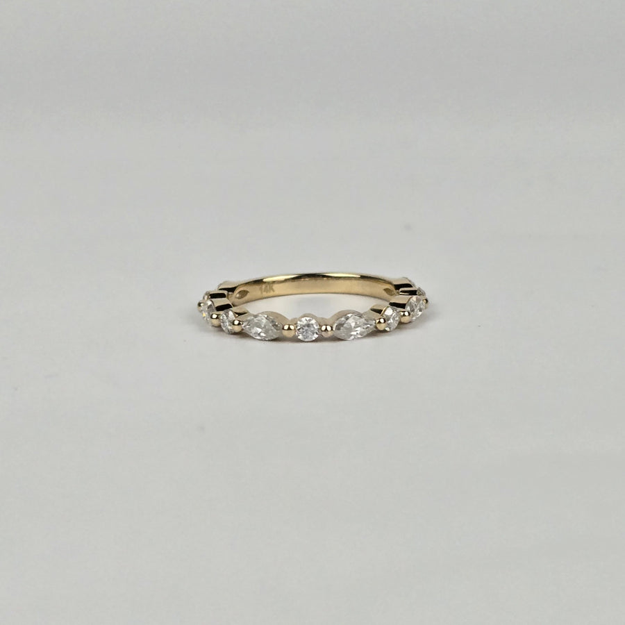 Solid 14k Gold 3ct E VVS2 Lab Oval Diamond Ring and Matching Band(OV852)