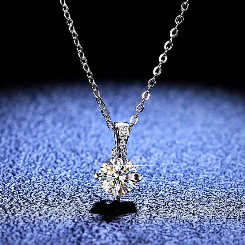 1ct Moissanite Necklace & Pendant