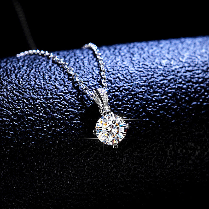 1ct Moissanite Necklace & Pendant