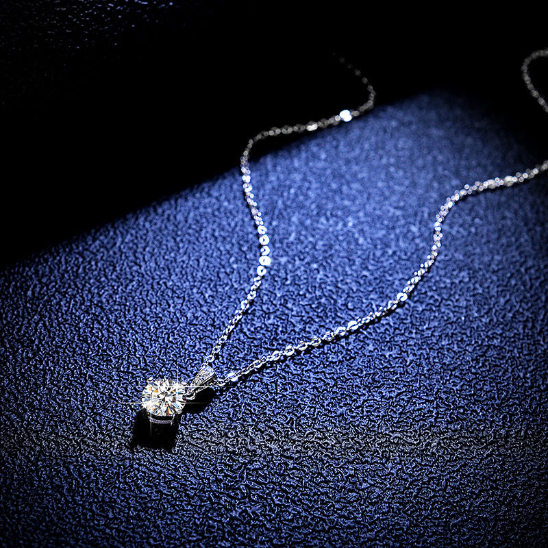 1ct Moissanite Necklace & Pendant