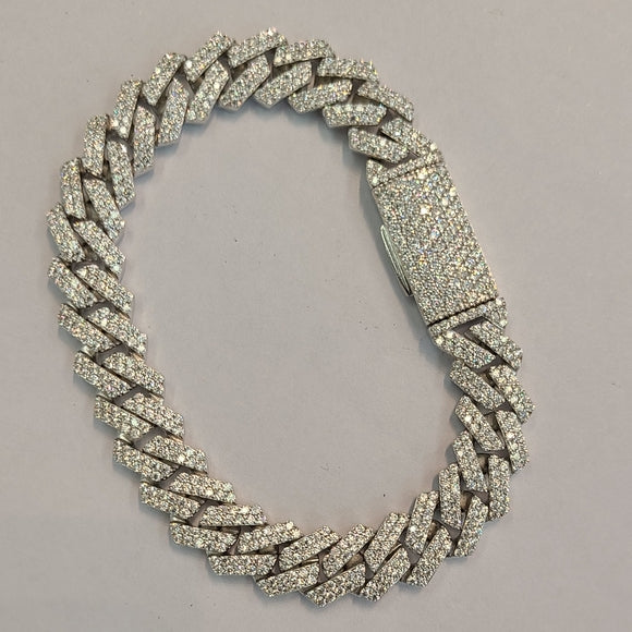 10mm moissanite Cuban bracelet