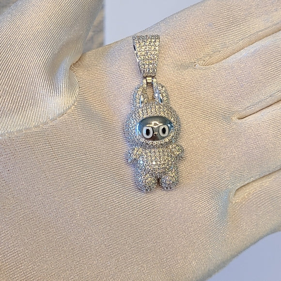 Moissanite Pendant in Sterling Silver (P002s)