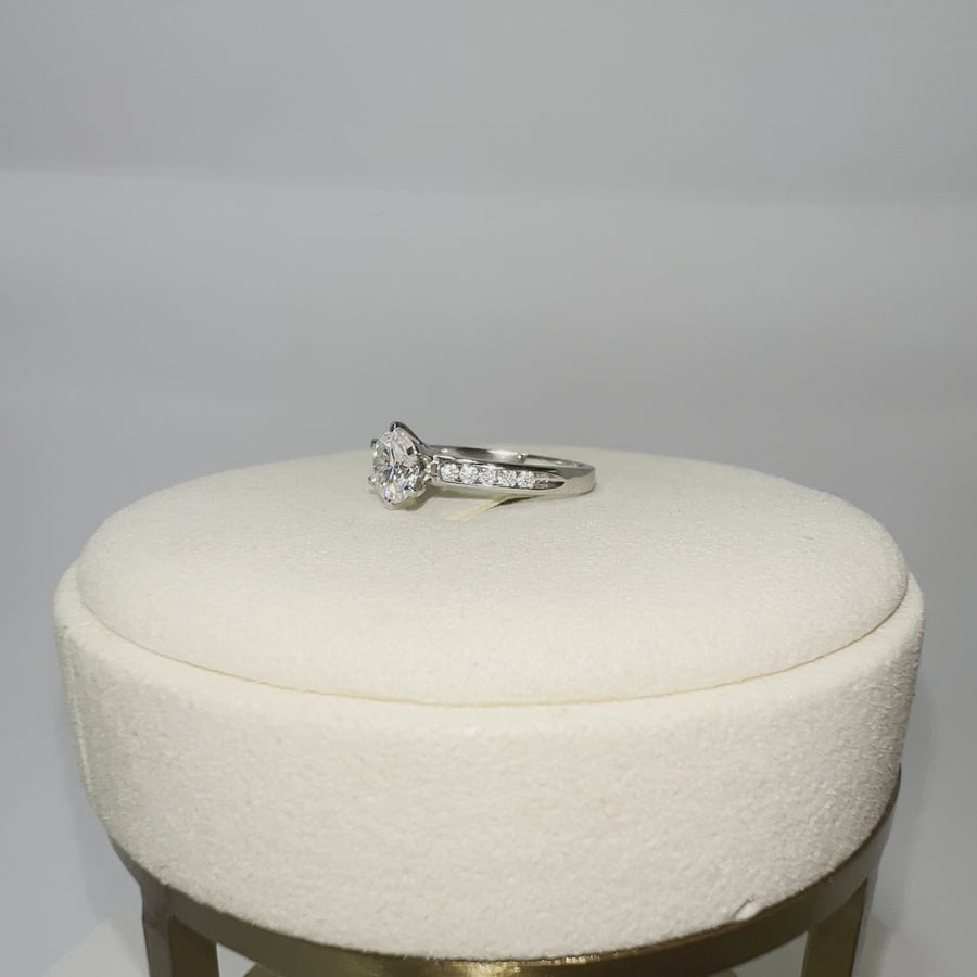 Solid 10k Gold 1ct Moissanite Ring(012)