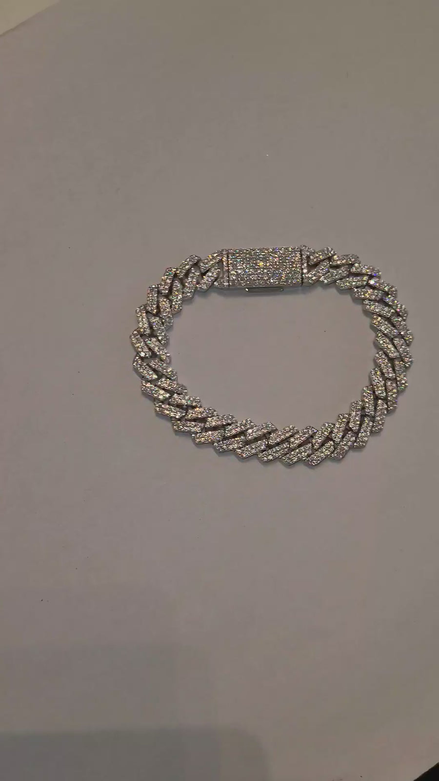 10mm moissanite Cuban bracelet