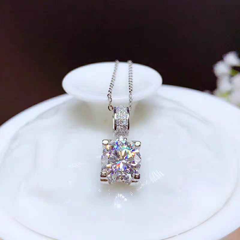 2ct/3ct Moissanite Necklace & Pendant