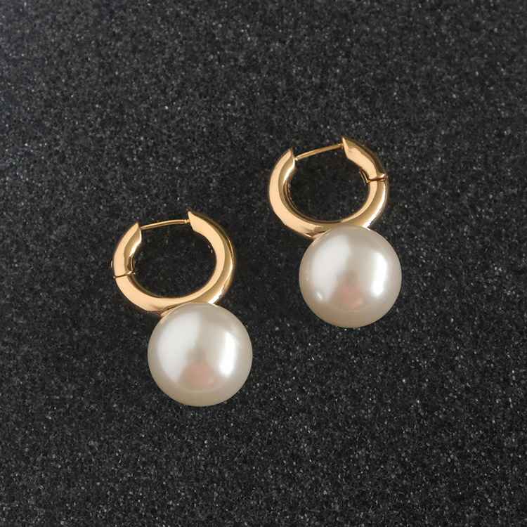 French style 18k gold-plated earrings