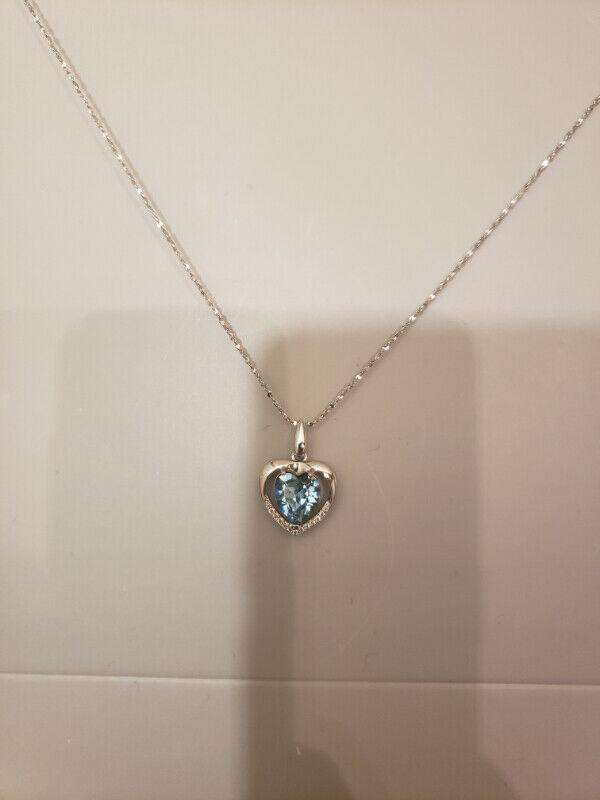 Crystal Heart of ocean love necklace