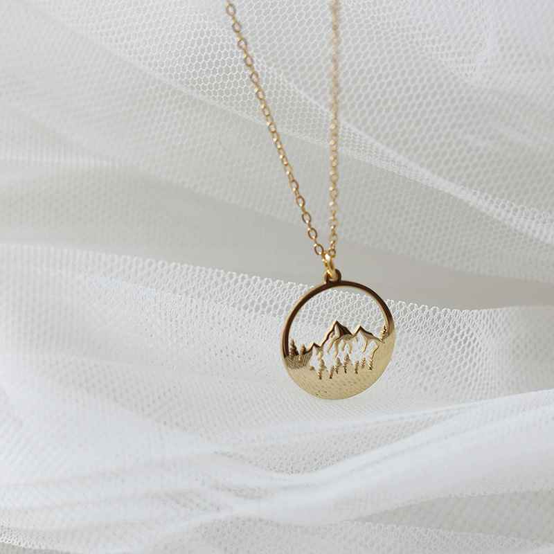 Forest mountain necklace