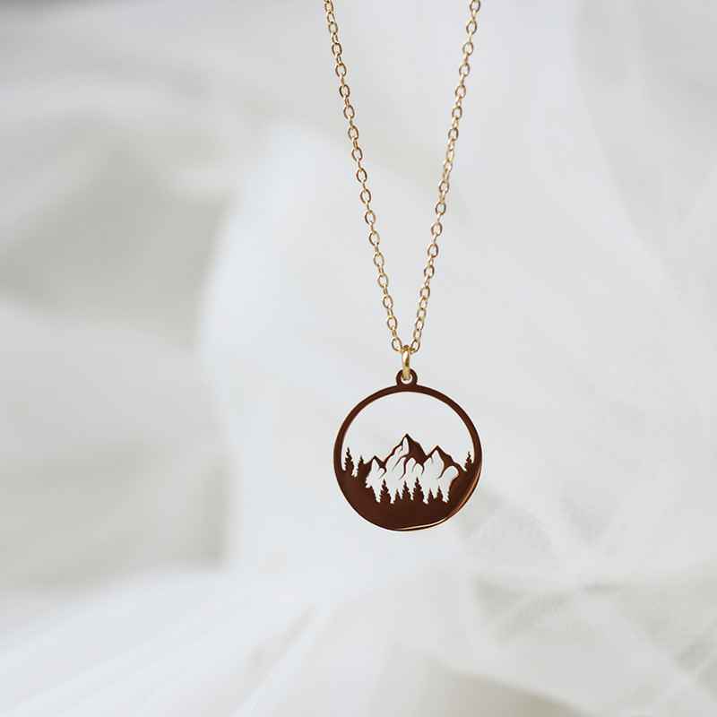 Forest mountain necklace