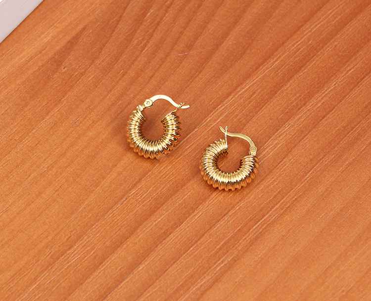 French style 18k gold plated earrings
