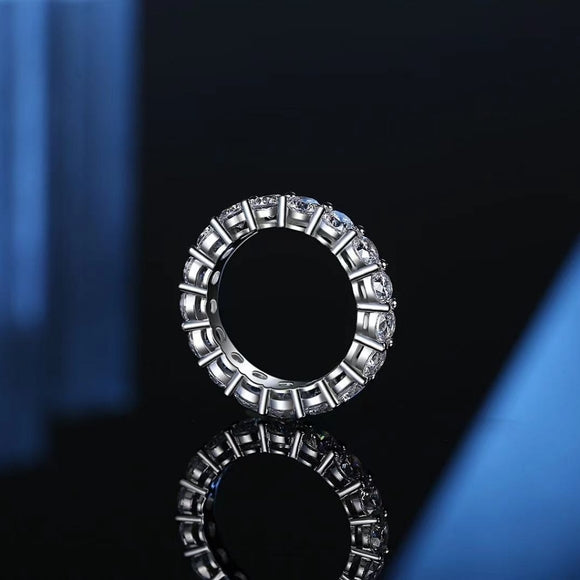 4mm Moissanite eternity Ring