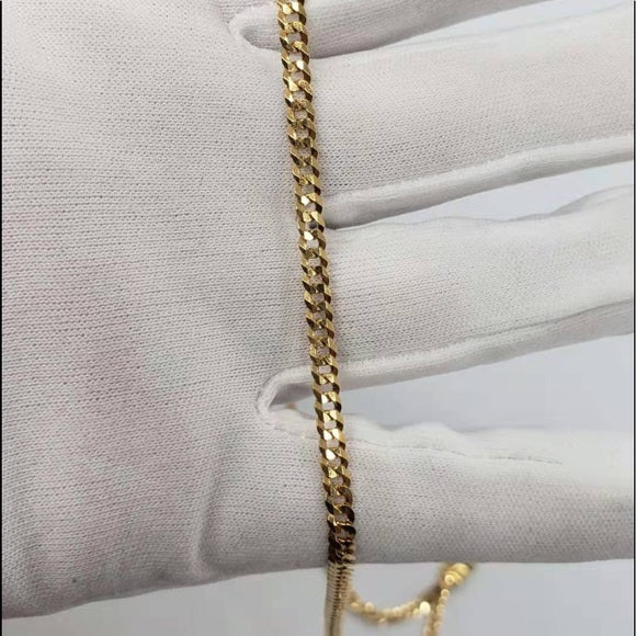 Solid 18k gold 24-inch 10-gram Cuban chain
