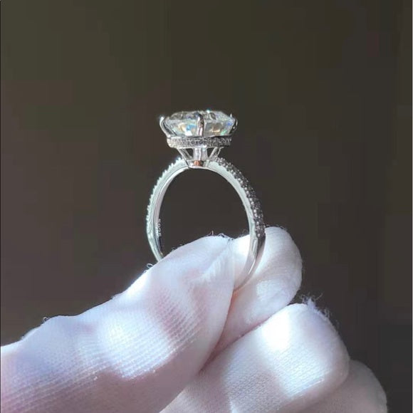5ct Oval Cut Moissanite Ring