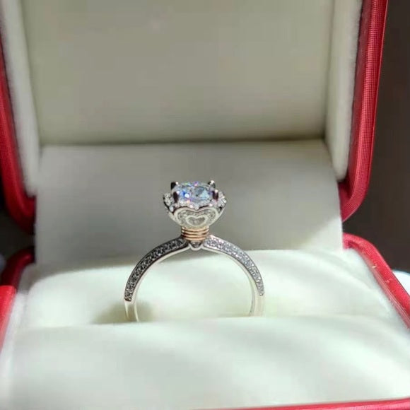 1ct Moissanite Ring High Setting(024)