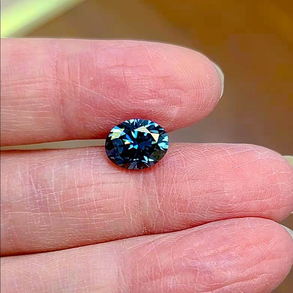 2ct Royal Blue Oval Moissanite Loose Stone