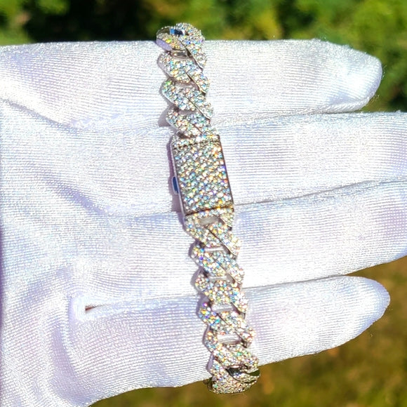 10mm moissanite Cuban bracelet